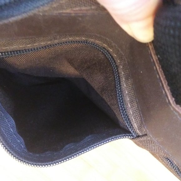 LL Bean Canvas laptop bag dark Brown . Unisex - Picture 9 of 14